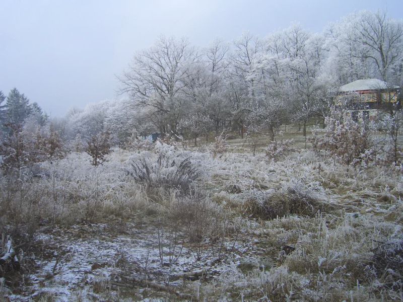 picture of fluffy snow in countryside of Czech Republic 04