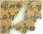 Discovered ancient Tocharic script
