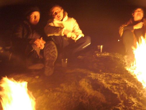 Natural Fire Coming Out of the Ground