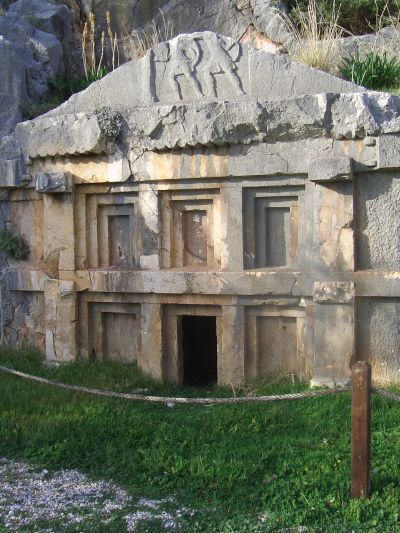 Santa's town and nearby tombs of Myra, Southern Turkey