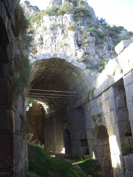 Santa's town and nearby tombs of Myra, Southern Turkey