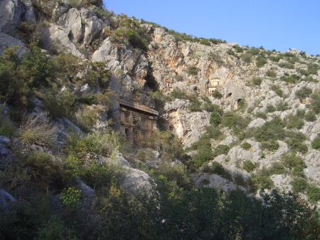 Santa's town and nearby tombs of Myra, Southern Turkey