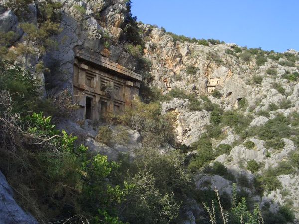 Santa's town and nearby tombs of Myra, Southern Turkey