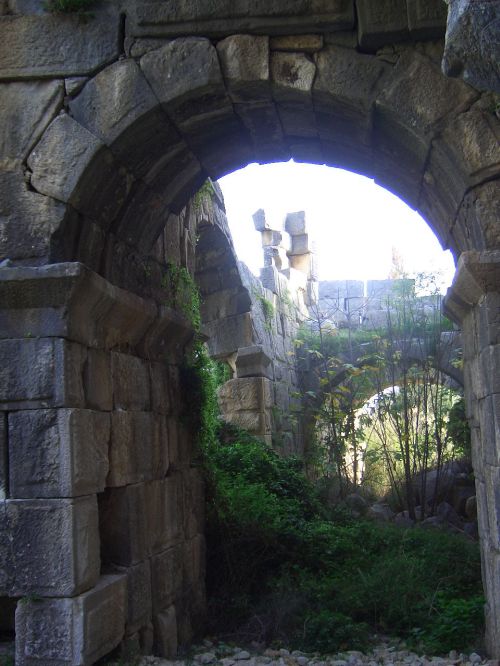 Santa's town and nearby tombs of Myra, Southern Turkey