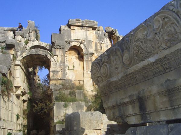 Santa's town and nearby tombs of Myra, Southern Turkey