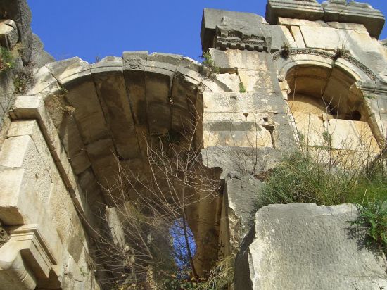 Santa's town and nearby tombs of Myra, Southern Turkey