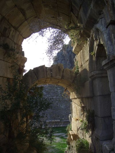 Santa's town and nearby tombs of Myra, Southern Turkey