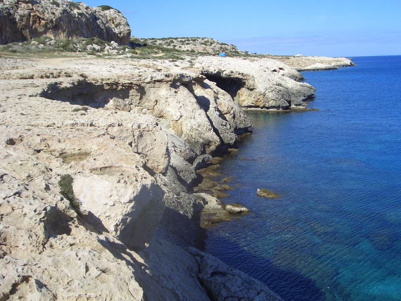 Pictures of coastal rock formations near agia nappa cyprus 16