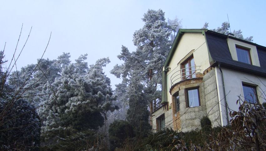 picture of fluffy snow in countryside of Czech Republic 08