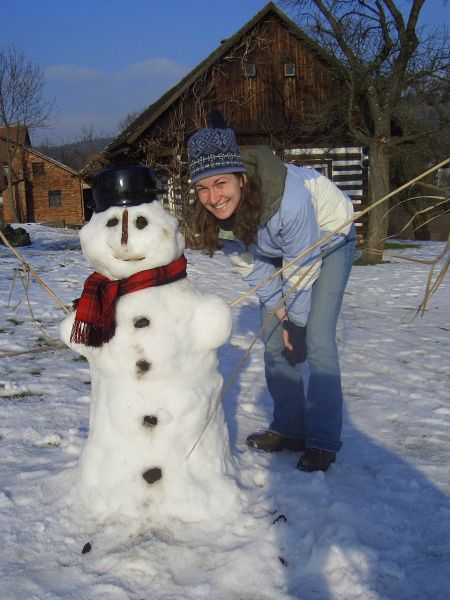 picture of fluffy snow in countryside of Czech Republic 13