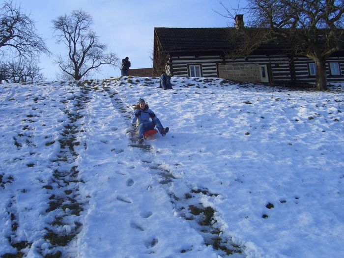 picture of fluffy snow in countryside of Czech Republic 14