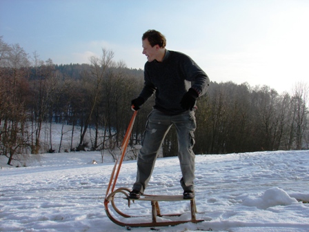 picture of fluffy snow in countryside of Czech Republic 09