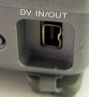 digital video camera firewire DV out connection 5