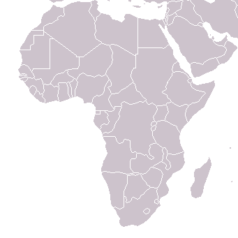 link map of Africa